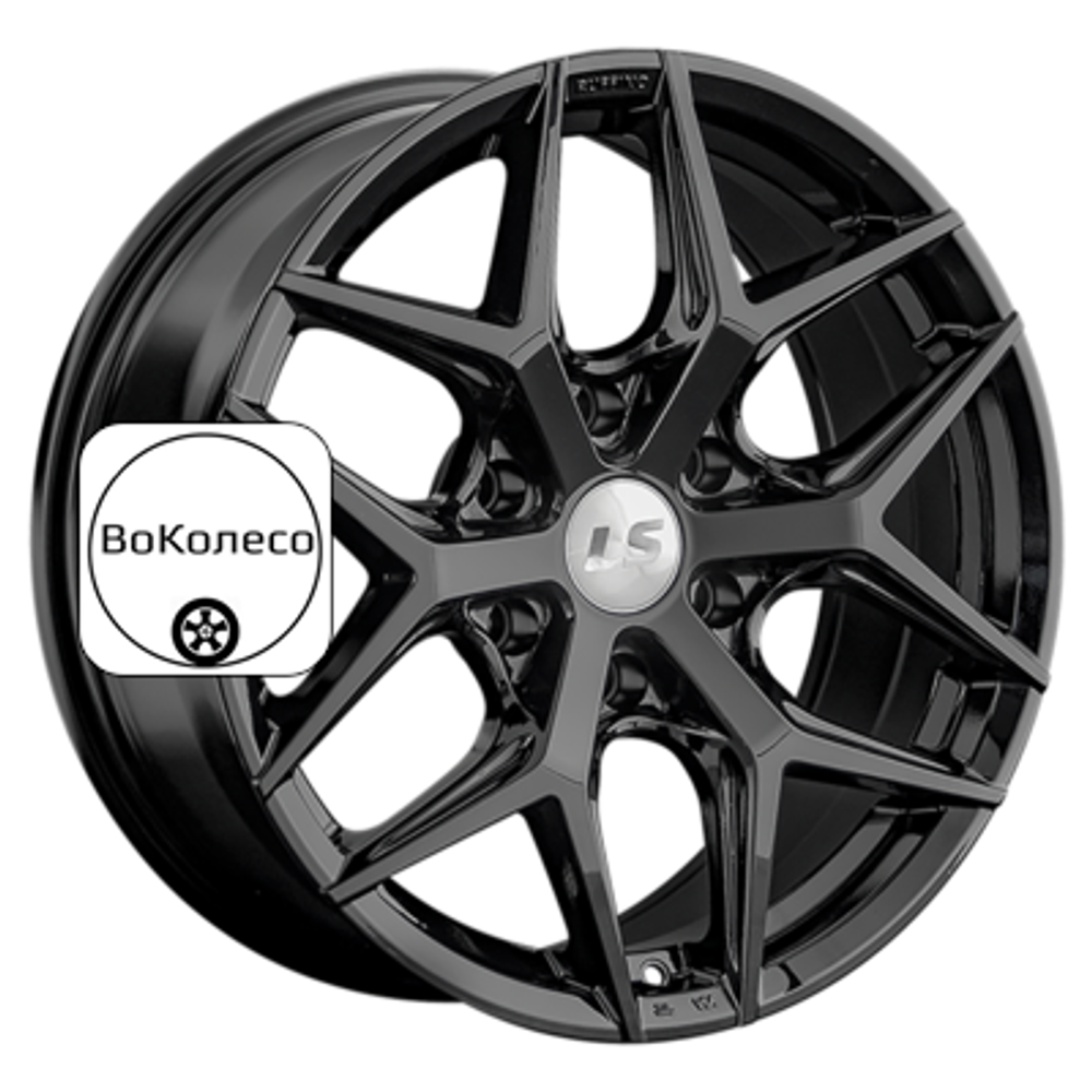 8x18/6x139,7 ET38 D67,1 1303 BK (конус, Колпак+лого) LS