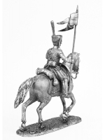 Оловянный солдатик Казак 1-го конного Смертоносного полка Санкт-Петербугского ополчения, 1812-14 г. г.