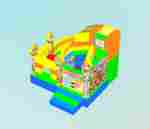 Детский надувной батут "Русский цирк", размер 3,5*3*2,7 м