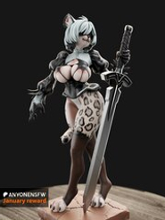Леопард 2B furry NSFW Фигурка