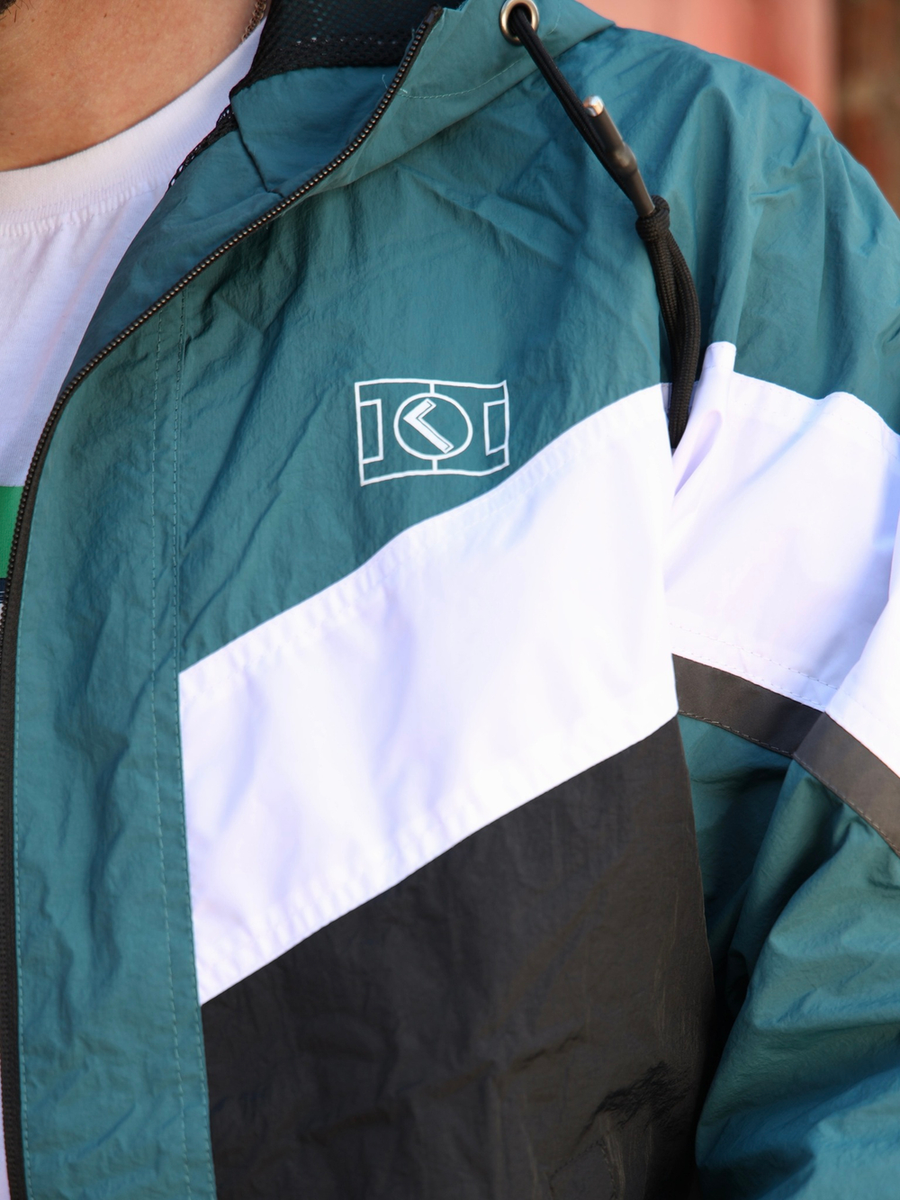 Ветровка легкая зеленая олимпийка Город Горький