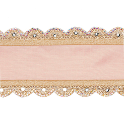 Лента MIRROR TRIM EDGE RIBBON PNК/GLD Goodwill Розовый / Золотой