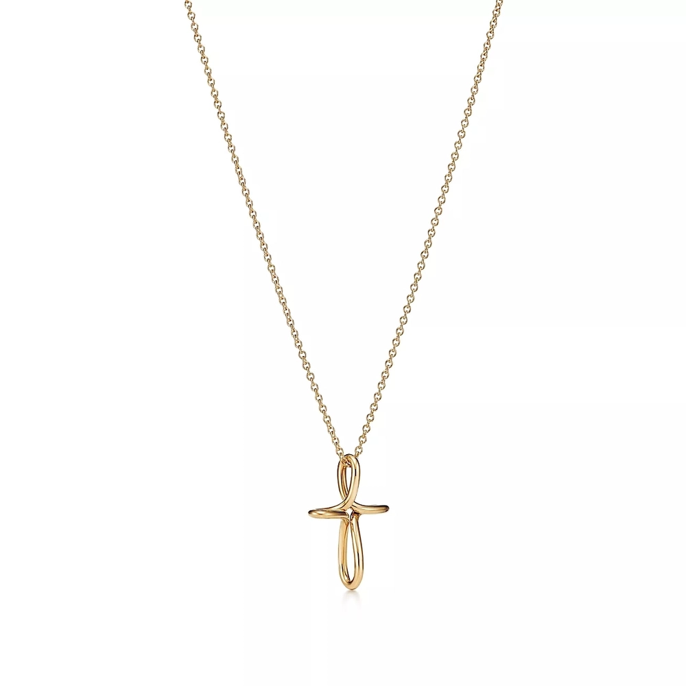 Подвеска из золота 18к(750 проба) , Tiffany 💠infinity Cross, В наличии