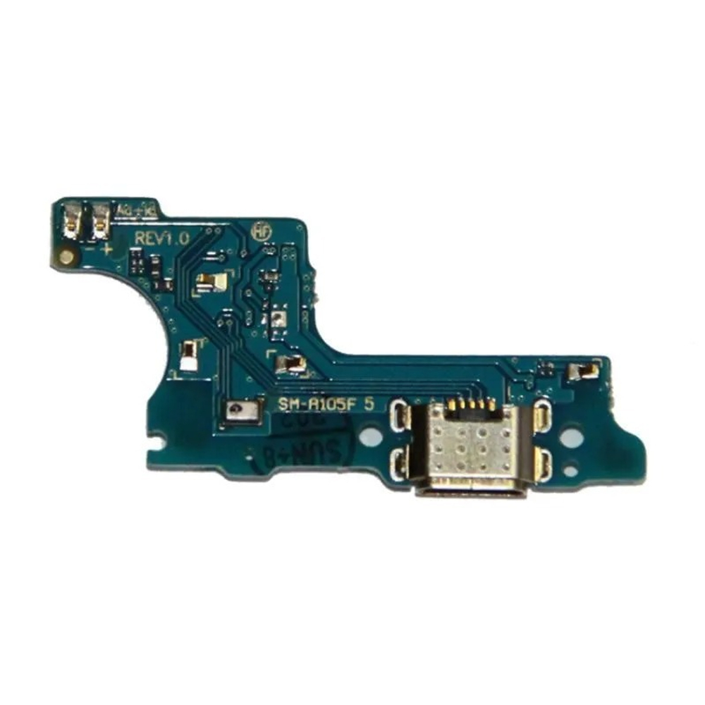 Шлейф для Samsung Galaxy A01/M01 (A015F/M015F) плата системный разъем/микрофон (Узкий коннектор)
