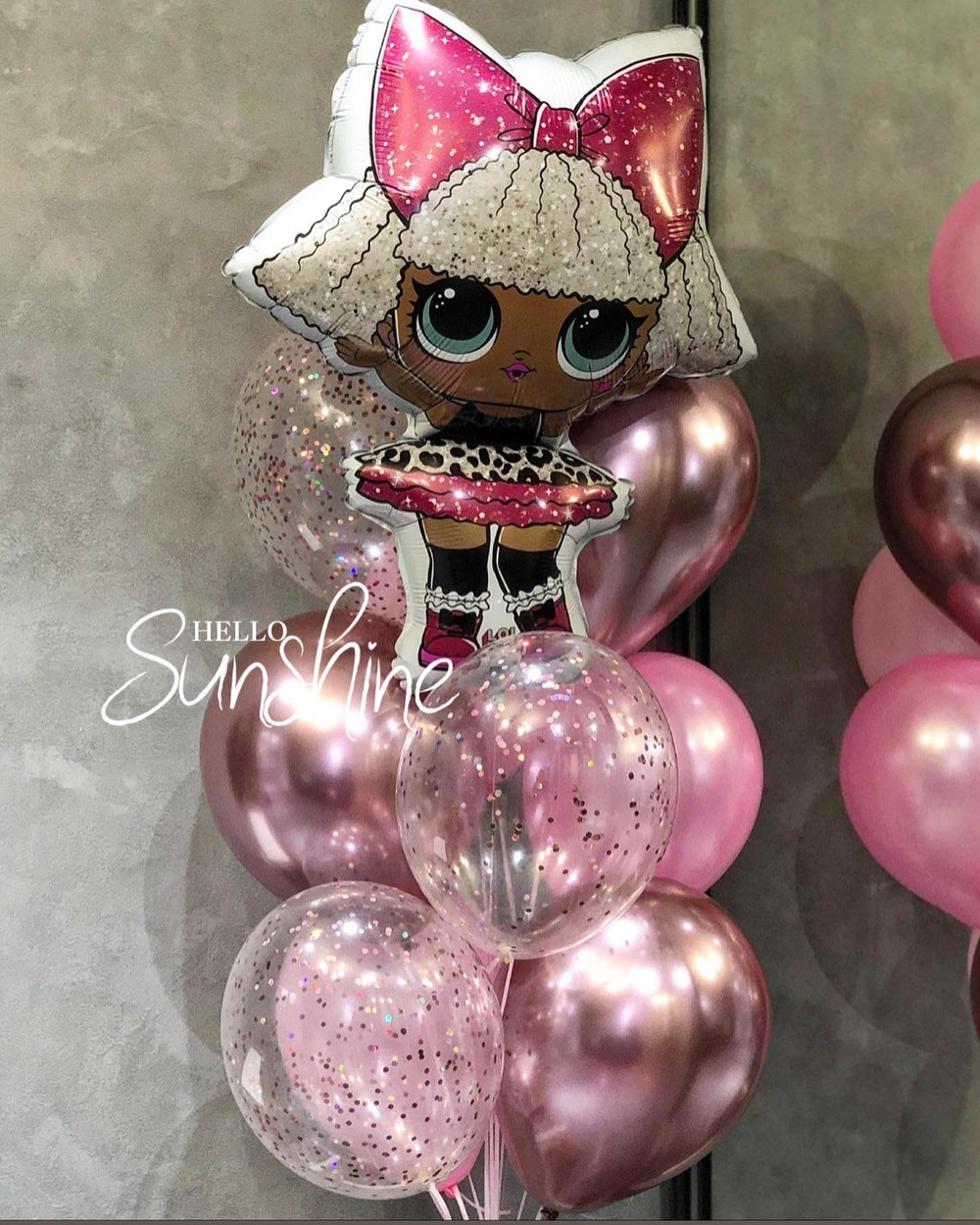 Набор шаров Розовая лол