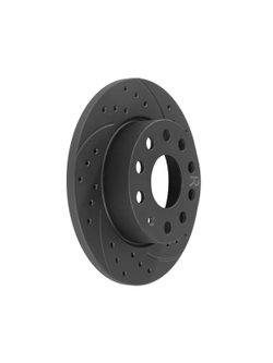 Диск тормозной задний перфорированный PRO-LINE с покрытием комплект AUDI A3/SKODA OCTAVIA/VW GOLFV/JETTA 03- GANZ GIJ06012S