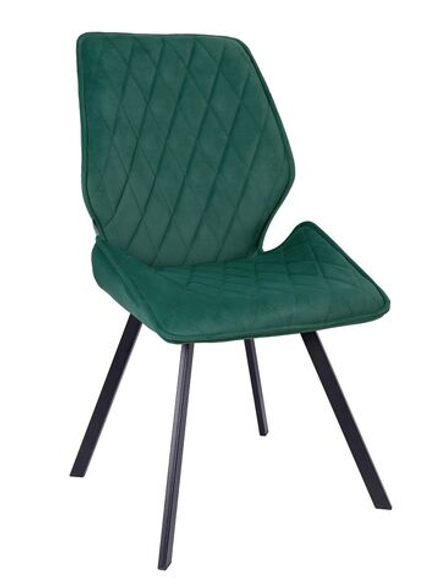 Стул LA ALTA OSTIN 180 велюр изумруд, каркас квадрат черный