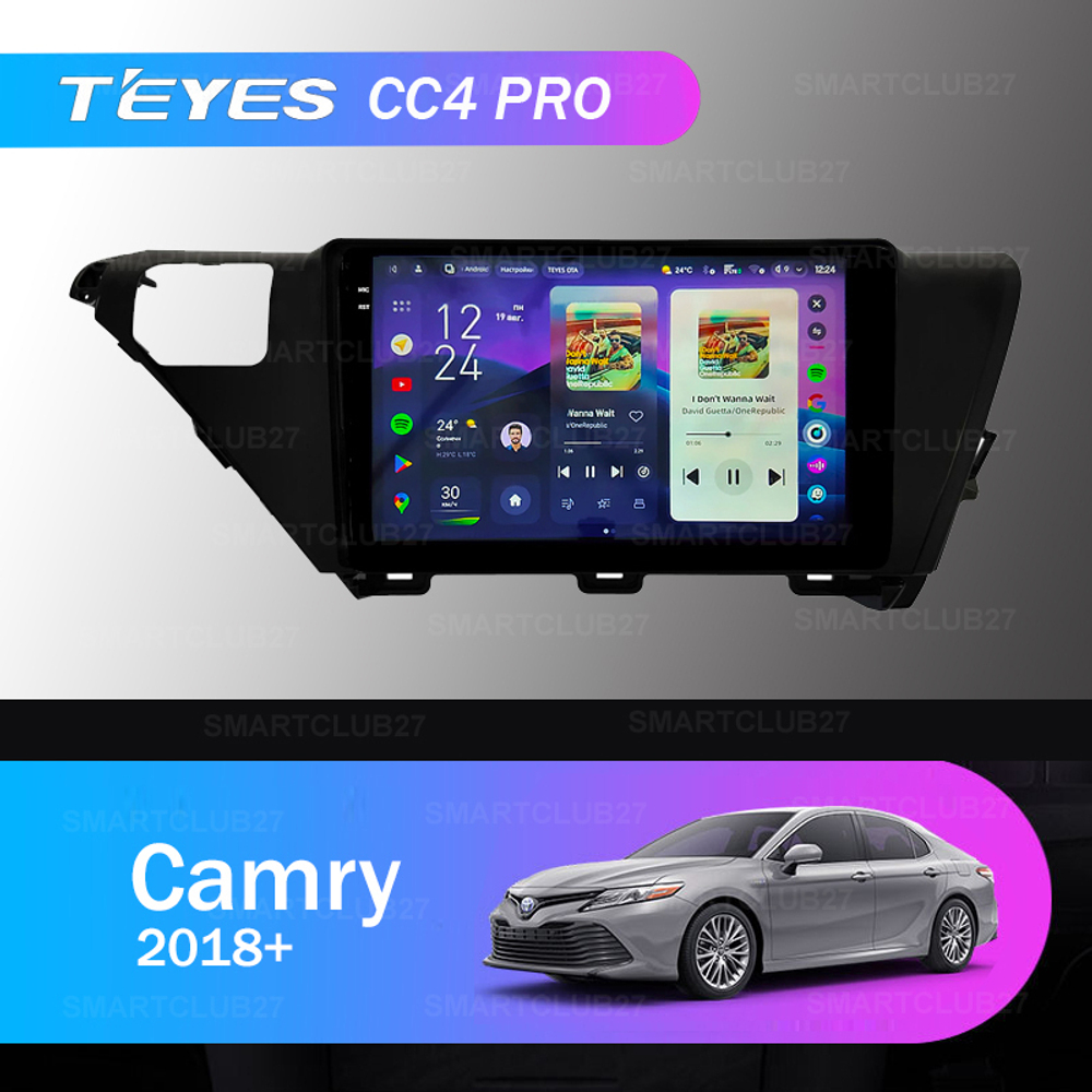 Teyes CC4 Pro 10,2" для Toyota Camry 2018+ (прав)