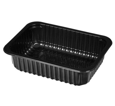 Контейнер под запайку ПП прям. 187х137х 36 мм  600 мл * чер. 1х400 ANKA/ П-1813/36 (1 короб.)