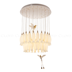 Люстра Cloyd ARGANA C42 / Ø79 см - керамика - E14 - белый (арт.11237)