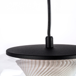 612117 Подвес PALERMO 8W LED 350LM G ЧЕРНЫЙ/ПРОЗРАЧНЫЙ 3000K