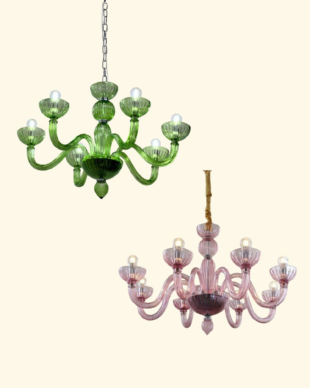 Винтажная люстра ручной работы 🤍