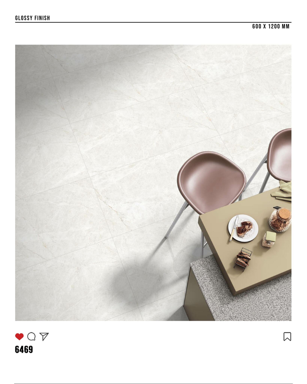 Керамогранит glossy №6, 60х120, 6469