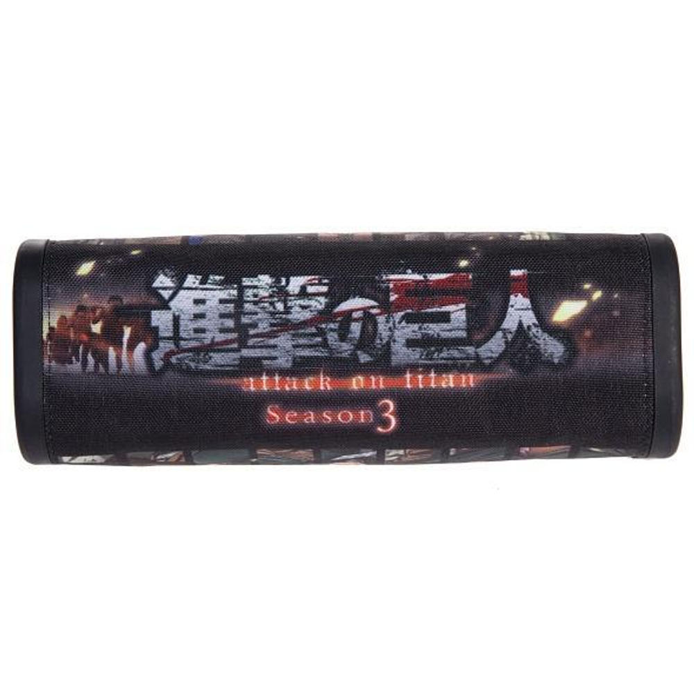 Пенал 200х70х70мм на молнии мягкий "Атака Титанов.Сезон 1-3" (Хатбер)