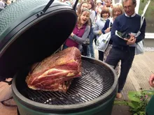 Керамический гриль Big Green Egg 2XL (самый большой) на модульной подставке, 73 см