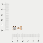 Серьги-пусеты для женщин из розового золота 585 пробы с фианитами (арт. 0503968)