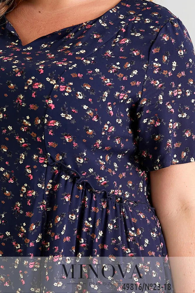 Платье 23-18-темно-синий Minova