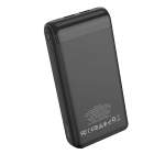 Универсальный внешний аккумулятор Hoco J59A 20000 mAh USBx2 2.0A/Type-C c дисплеем пластик (черный)