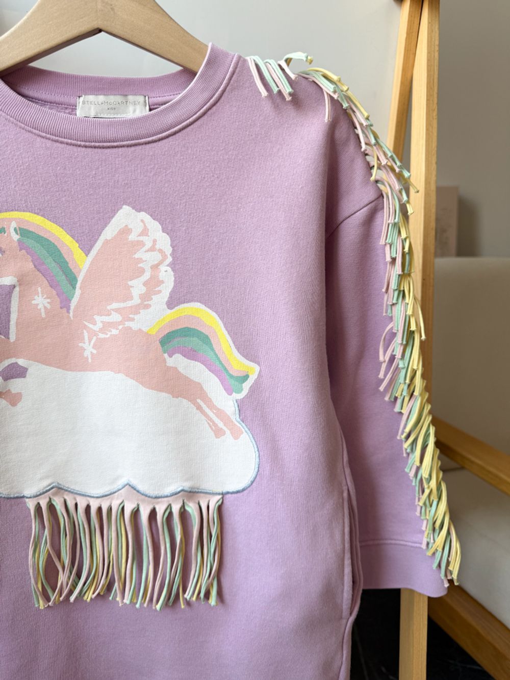 Хлопковое платье-толстовка Stella McCartney, 116