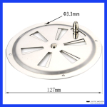 Вентиляционная решетка для фургона / вен. решетка для лодки. 127 мм