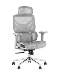 Кресло офисное TopChairs Structo серая сетка