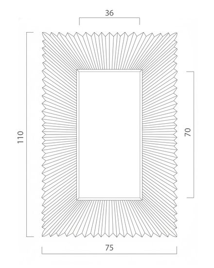Зеркало "Майлз" champagne