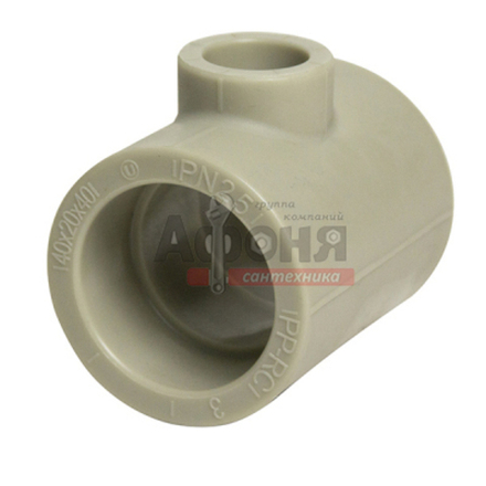 Тройник переходной 40х20х40 VRT® СЕРЫЙ (Россия)