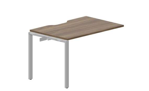 стол Strike 1180х780х750мм (с эргономичным вырезом) - приставной элемент