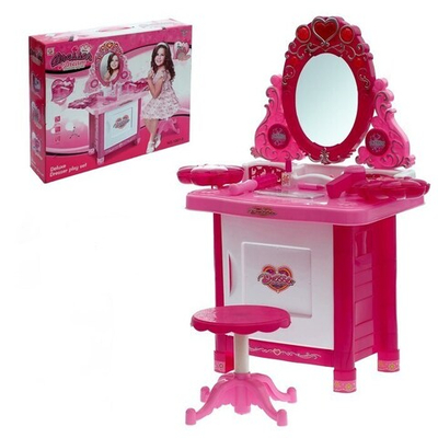 Набор игровой Маленькая очаровашка, высота 75 см, с феном и аксессуарами, свет, звук, работает от батареек