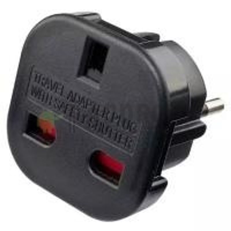 Переходник на евровилку "английский" тройной 10А/16А