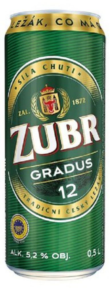 Пиво Зубр Градус / Zubr Gradus 0.5 - банка