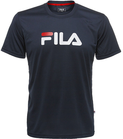 Мужская теннисная футболка Fila T-Shirt Logo - peacoat blue