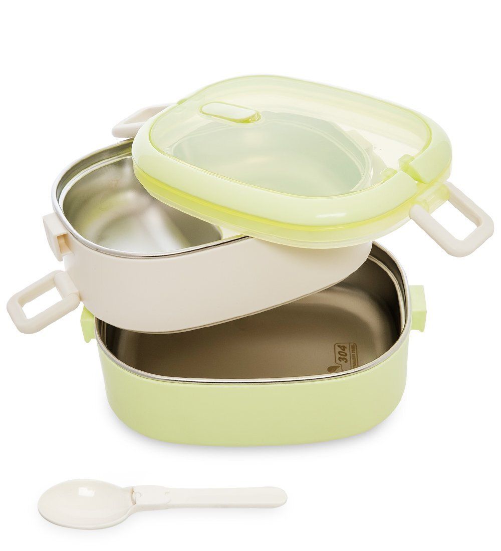 GAEM Home HM-01/10-B Ланч-бокс двойной 1250 мл с ложкой