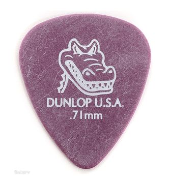Медиаторы 12шт 0,71мм Dunlop Gator Grip 417P.71