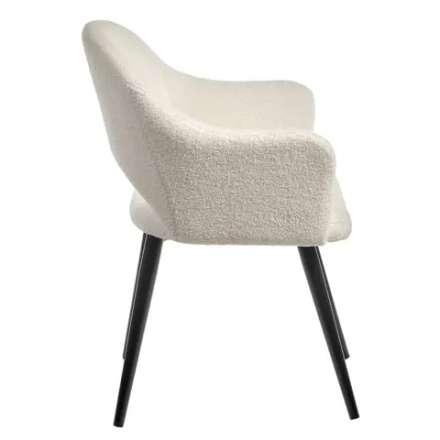 Стул Bradex Home Bruno белый, искусственный мех