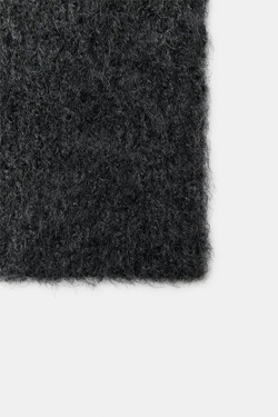 ZARA ШАРФ С ИМИТАЦИЕЙ РУКАВОВ, СЕРЫЙ