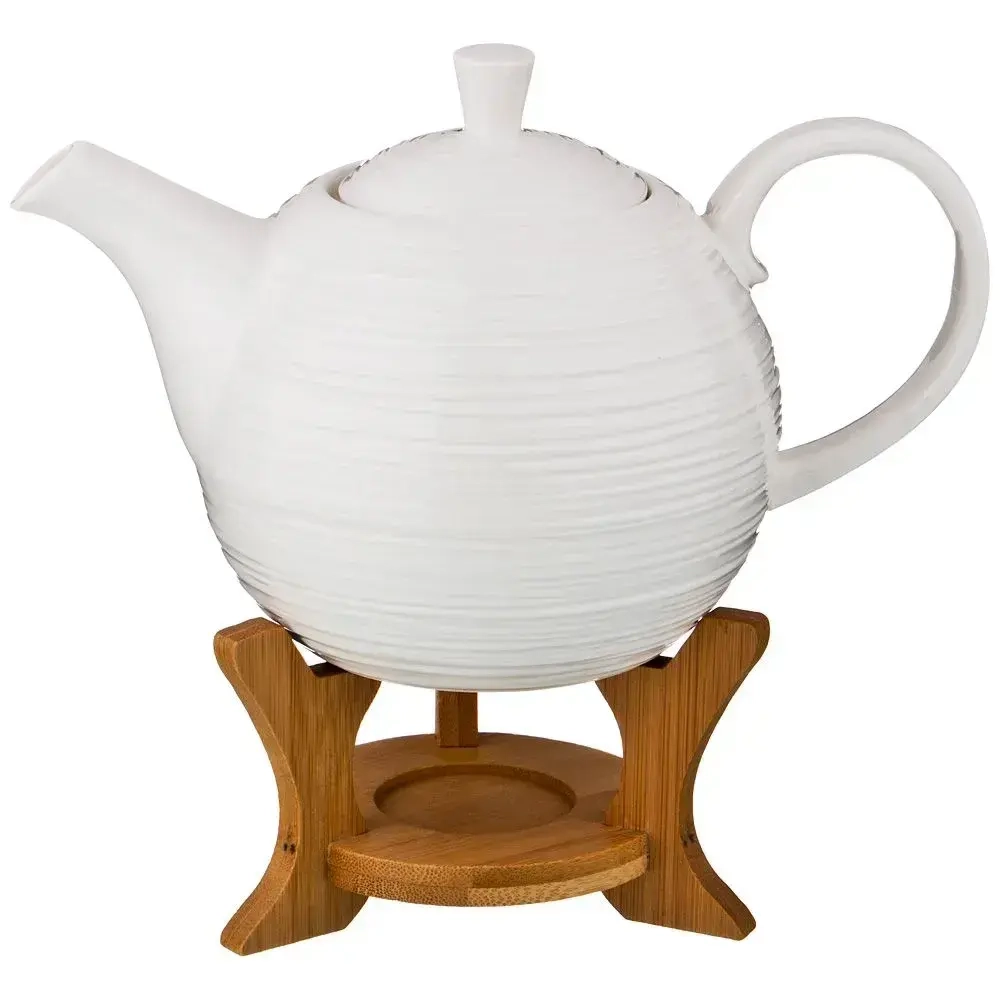 Чайник заварочный Lefard Native 850 мл. на деревянной подставке 21,5*12,5*20,5 см