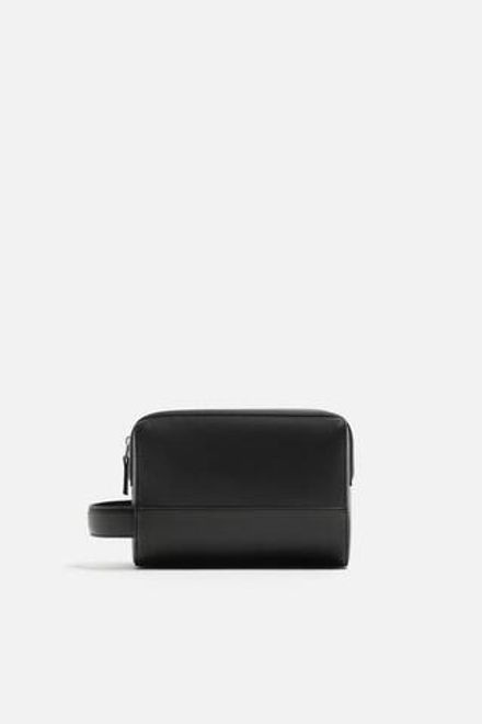 ZARA ОДНОТОННЫЙ НЕСЕССЕР, ЧЕРНЫЙ