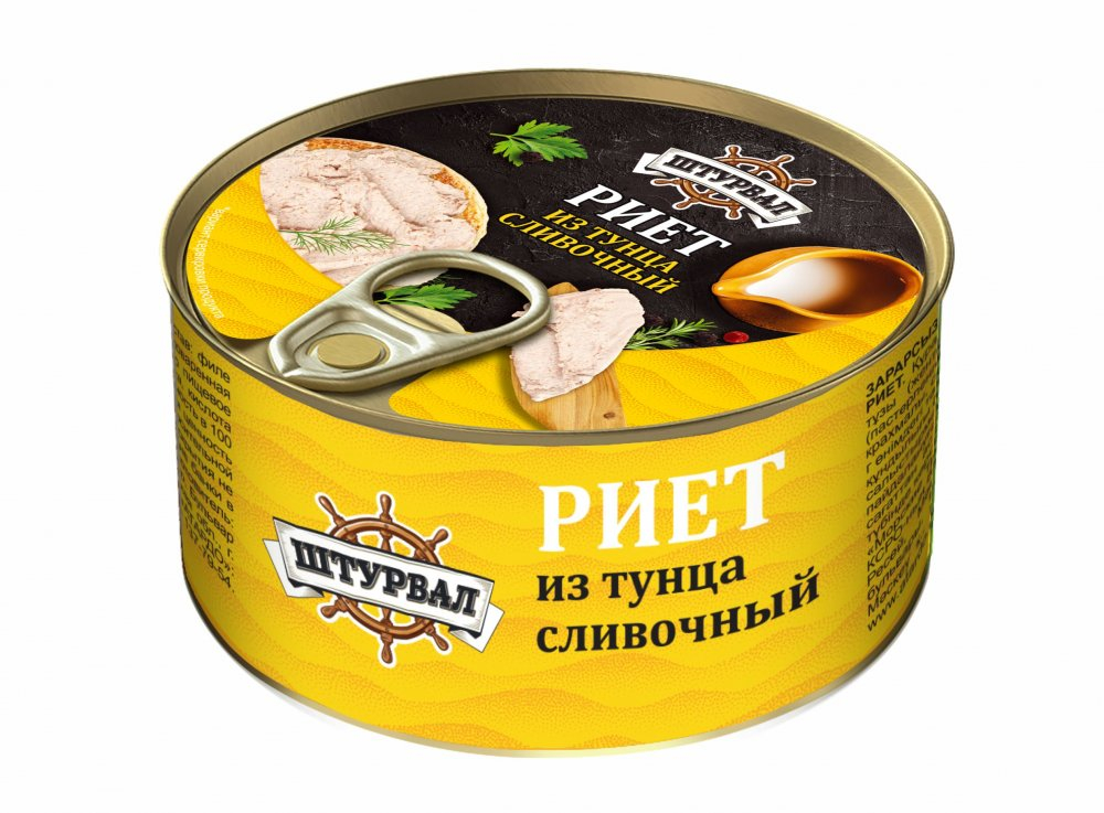 Риет из тунца сливочный 115г (16шт)  ключ