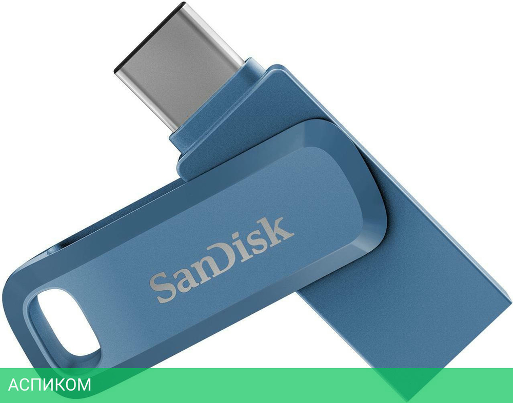 USB Flash-накопитель SanDisk Ultra Dual Drive Go 128GB Navy Blue (SDDDC3-128G-G46NB)