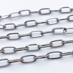 Цепочка, цвет серебро, размер звена 10*5 мм, цена за отрезок 49-51 см