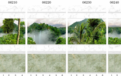 Панель ПВХ фотопечать 3D Panda Тайна природы 2700х250 мм