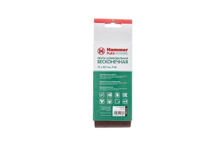 Лента шлиф. Hammer Flex 212-002 75 Х 457 Р 60  по 3 шт.