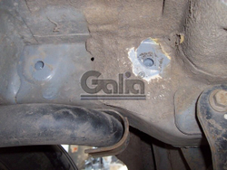 Фаркоп оцинкованный Galia F083A для Ford Tourneo Connect 2002-2014, Transit Connect 2002-2014(паспорт и сертификат в комплекте)(без электрики)