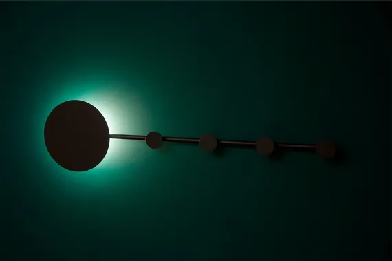 Настенный светильник - вешалка Han черный