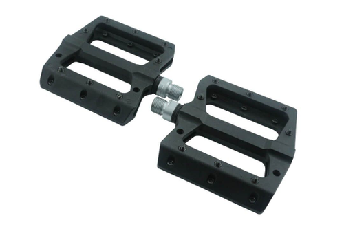 Педали нейлон со сьемными шипами, подш. пром, 9/16",357гр N-5 black 1/20 (10013160/280522/3270731, Китай)