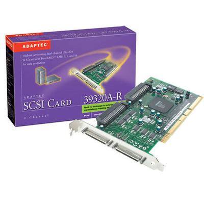Контроллер Adaptec 64-bit 133 MHz PCI-X, dual-channel Ultra320 SCSI ASC-39320