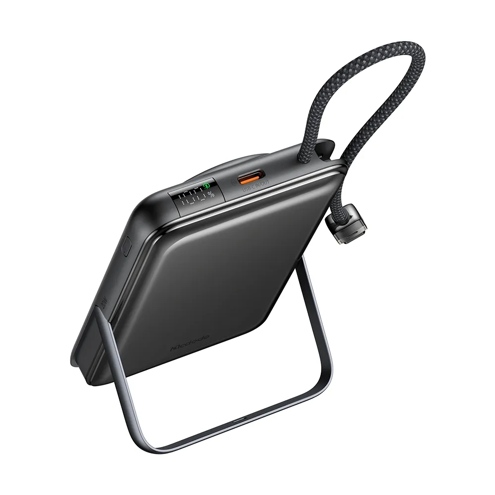 Внешний АКБ McDoDo, MagSafe+Watch,10000mAh Встроеный кабель + Подставка