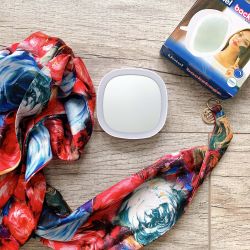 ULK-F71 3AAA WHITE Зеркало карманное с подсветкой. На батарейках 3AАА не в-к. Белый. ТМ Uniel