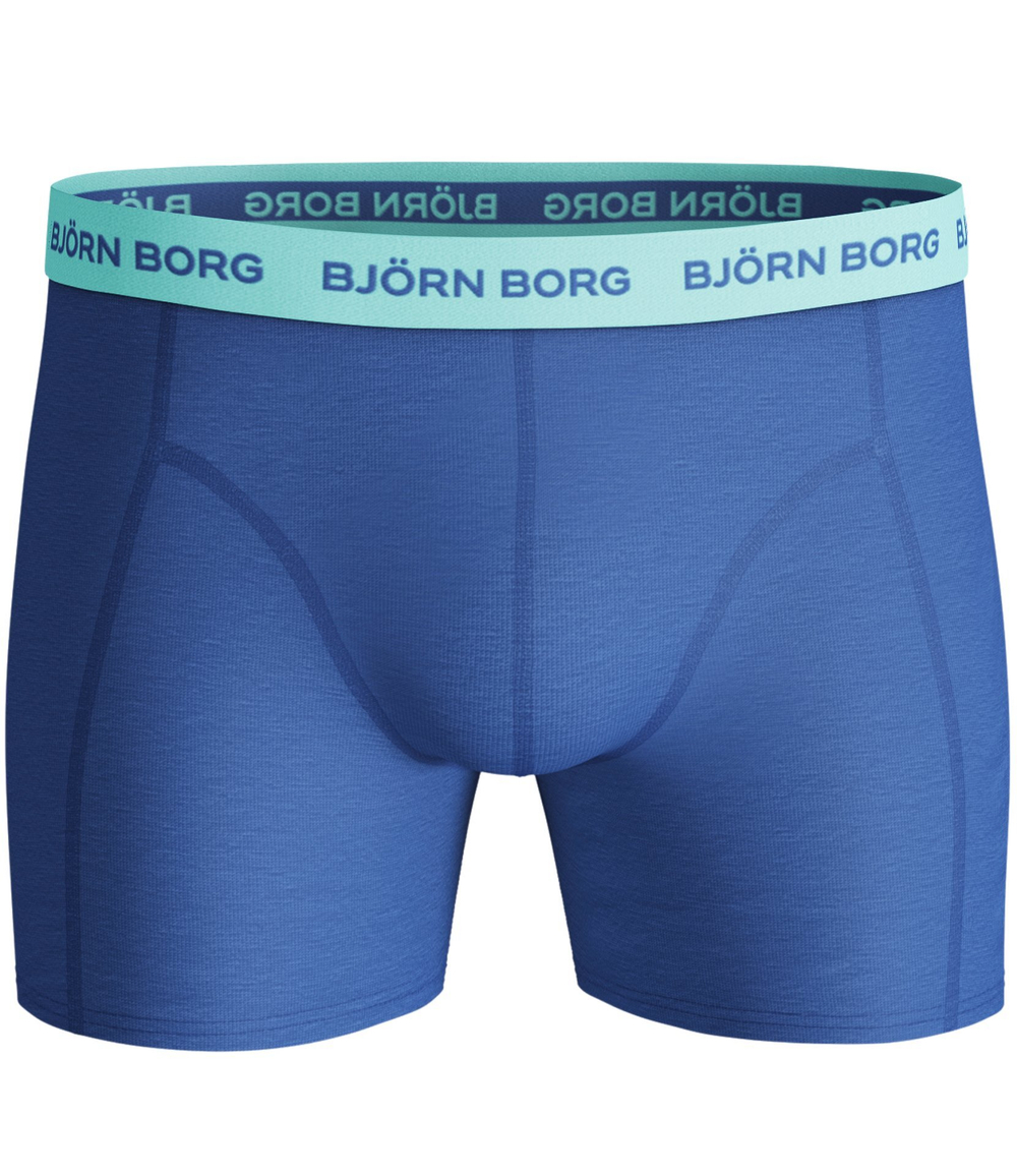 Мужские спортивные боксеры Björn Borg Shorts Sammy Seasonal Solid 5P - frosty spruce